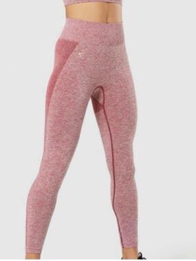 Gymshark Seamless High-Waist Leggings in Marl Pink # V00